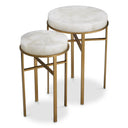 Crystal Round Side Tables (2) Hoxton
