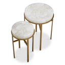 Crystal Round Side Tables (2) Hoxton