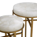 Crystal Round Side Tables (2) Hoxton