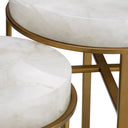 Crystal Round Side Tables (2) Hoxton