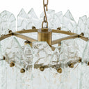 Faceted Glass Chandelier Prati by Eichholtz, view 6