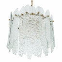 Faceted Glass Chandelier Prati by Eichholtz, view 4