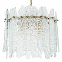 Faceted Glass Chandelier Prati by Eichholtz, view 3