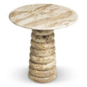 Round Marble Side Table Lerici by Eichholtz, view 4
