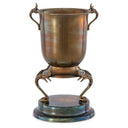 Vintage Brass Sculptural Wine Cooler XXL Prestige by Eichholtz, view 4