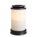 Cylindrical White Glass Hurricane S Carrington by Eichholtz, view 6