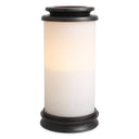 Cylindrical White Glass Hurricane L Carrington by Eichholtz, view 6