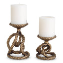 Antique Brass Candle Holder Corwyn (2)