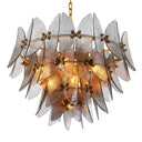 Tiered Smoke Glass Chandelier Brooks by Eichholtz