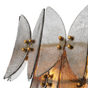 Tiered Smoke Glass Chandelier Brooks by Eichholtz, view 5
