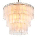 Tiered Glass Tubes Chandelier Denton by Eichholtz, view 7