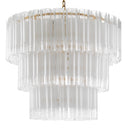 Tiered Glass Tubes Chandelier Denton by Eichholtz, view 8