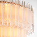 Tiered Glass Tubes Chandelier Denton by Eichholtz, view 9