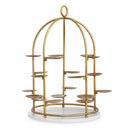 Birdcage-Inspired Brass Cake Stand Alturo by Eichholtz