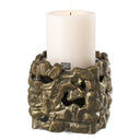 Sculptural Vintage Brass Candle Holder Siracusa by Eichholtz
