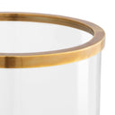 Webbed Vintage Brass Hurricane Dameron by Eichholtz, view 10