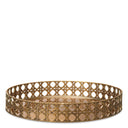 Webbed Vintage Brass Tray Dameron by Eichholtz