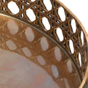 Webbed Vintage Brass Tray Dameron by Eichholtz, view 5