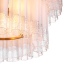 Tiered Glass Tubes Chandelier Denton by Eichholtz, view 4