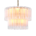 Tiered Glass Tubes Chandelier Denton by Eichholtz