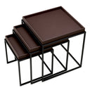 Dark Brown Side Table Léonard (3)