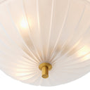 Scalloped Frosted Glass Chandelier Maranello by Eichholtz, view 8