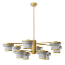 Ribbed Glass Chandelier Andromeda
