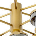 Ribbed Glass Chandelier Andromeda