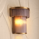 Ribbed Glass Wall Lamp Andromeda