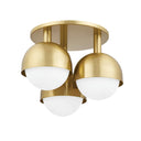 Aged Brass Foster Semi Flush 18.75" by Hudson Valley