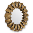 Vintage Brass Round Mirror Thatcher by Eichholtz, view 5