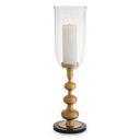 Clear Glass Pedestal Hurricane Ashbourne by Eichholtz