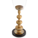 Clear Glass Pedestal Hurricane Ashbourne by Eichholtz, view 5