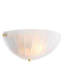 Scalloped Frosted Glass Wall Lamp Maranello by Eichholtz