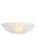Scalloped Frosted Glass Wall Lamp Maranello by Eichholtz, view 3