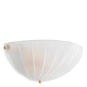 Scalloped Frosted Glass Wall Lamp Maranello by Eichholtz, view 4