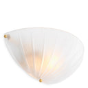 Scalloped Frosted Glass Wall Lamp Maranello by Eichholtz, view 5
