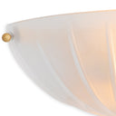 Scalloped Frosted Glass Wall Lamp Maranello by Eichholtz, view 8