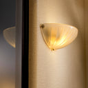 Scalloped Frosted Glass Wall Lamp Maranello by Eichholtz, view 2
