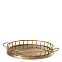 Round Vintage Brass Tray Fairgrove by Eichholtz