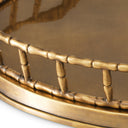 Round Vintage Brass Tray Fairgrove by Eichholtz, view 3
