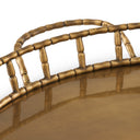 Round Vintage Brass Tray Fairgrove by Eichholtz, view 5