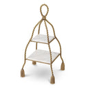 Marble 2-Tier Cake Stand Vanelle by Eichholtz, view 3