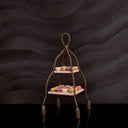 Marble 2-Tier Cake Stand Vanelle by Eichholtz, view 2