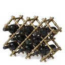 Vintage Brass Wine Rack Sassari by Eichholtz, view 2