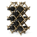Vintage Brass Wine Rack Sassari by Eichholtz, view 3