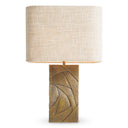Patterned Vintage Brass Table Lamp Bandol by Eichholtz, view 3