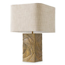 Patterned Vintage Brass Table Lamp Bandol by Eichholtz, view 6