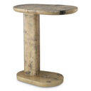Cream Leather Side Table Manuel by Eichholtz, view 3