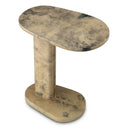 Cream Leather Side Table Manuel by Eichholtz, view 4